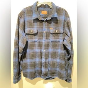 Orvis Heavy Weight Flannel plaid Shirt Men XL